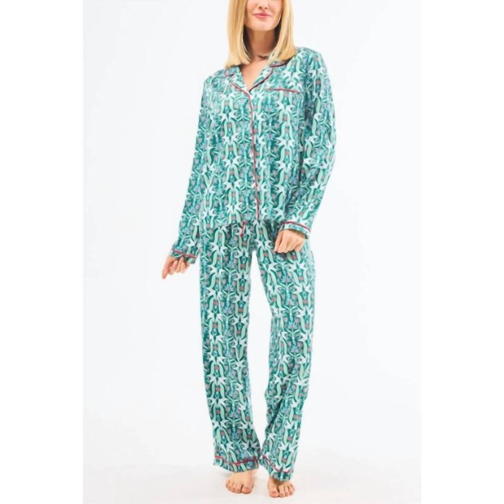 NEW MARY SQUARE long sleeve and pants pajama set in gossamer wings